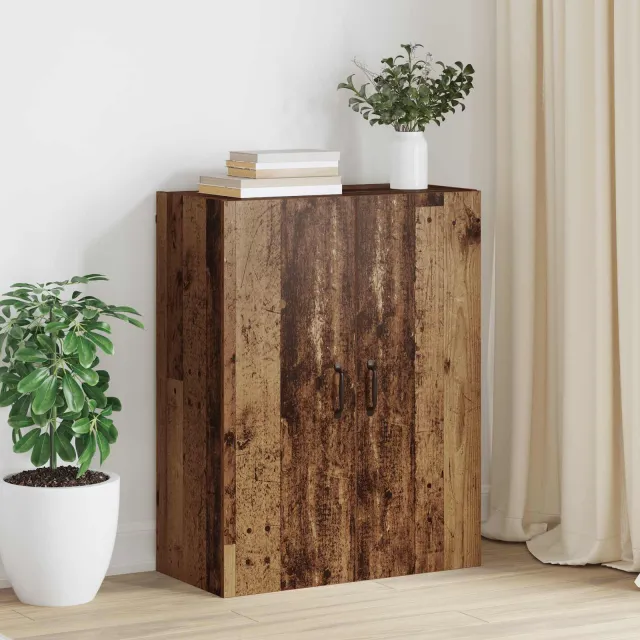 vidaXL Wandkast Oudhout 69,5 x 34 x 90 cm Bewerkt hout bruin, foto 2