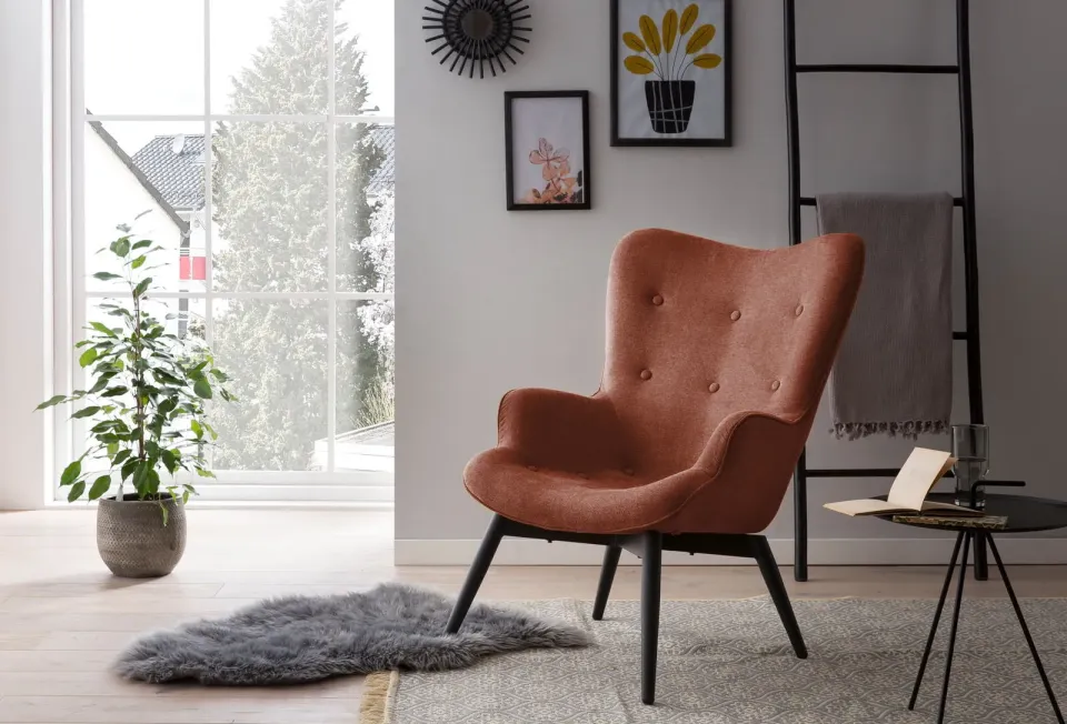 fauteuil Lisanne koper oranje, foto 5