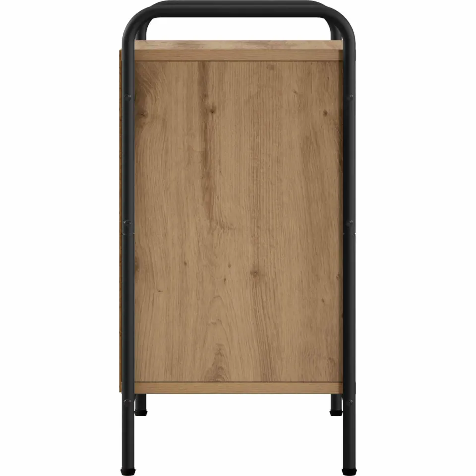 vidaXL Nachtkastje Artisanaal eiken 40 x 30 x 60 cm Bewerkt hout, foto 4