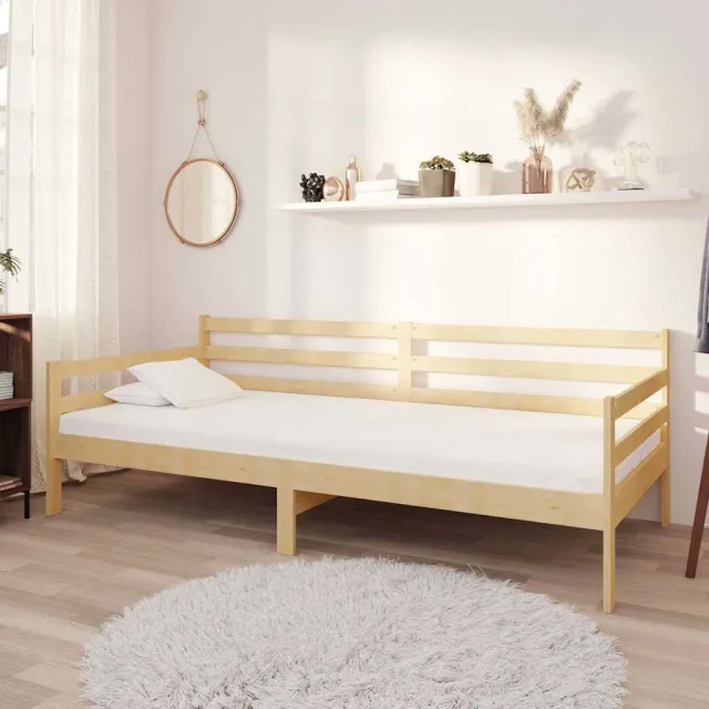 vidaXL Slaapbank massief grenenhout 90x200 cm bruin