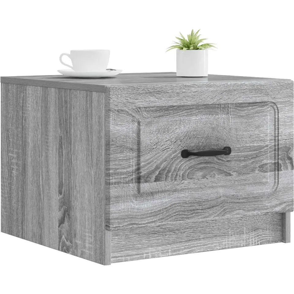 vidaXL Salontafel Grijs sonoma 49 x 50 x 37 cm Bewerkt hout
