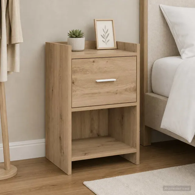 vidaXL Nachtkastjes 2 st Artisanaal eiken 40 x 30 x 60 cm Bewerkt hout, foto 4