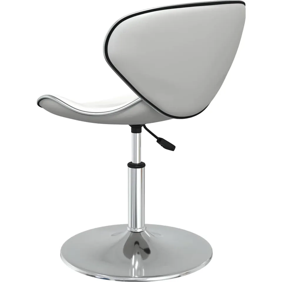 vidaXL Eetkamerstoelen 4 st kunstleer wit, foto 4