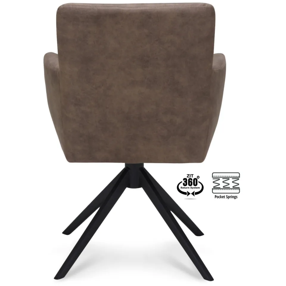 Wehkamp Home Meau armstoel taupe, foto 3