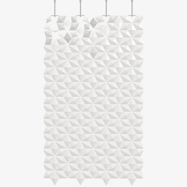 bloomming Hangend Kamerscherm Facet 136x249cm (bxh) - Wit