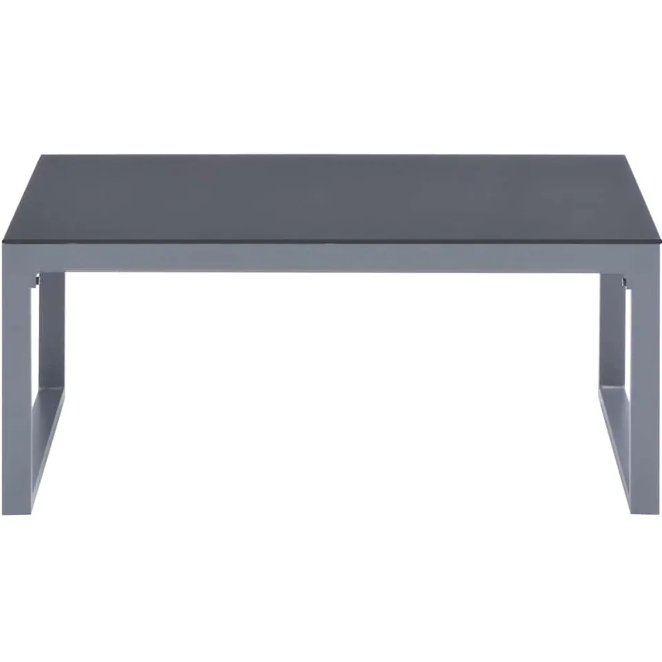 vidaXL 3-delige Loungeset met kussens aluminium zwart, foto 3