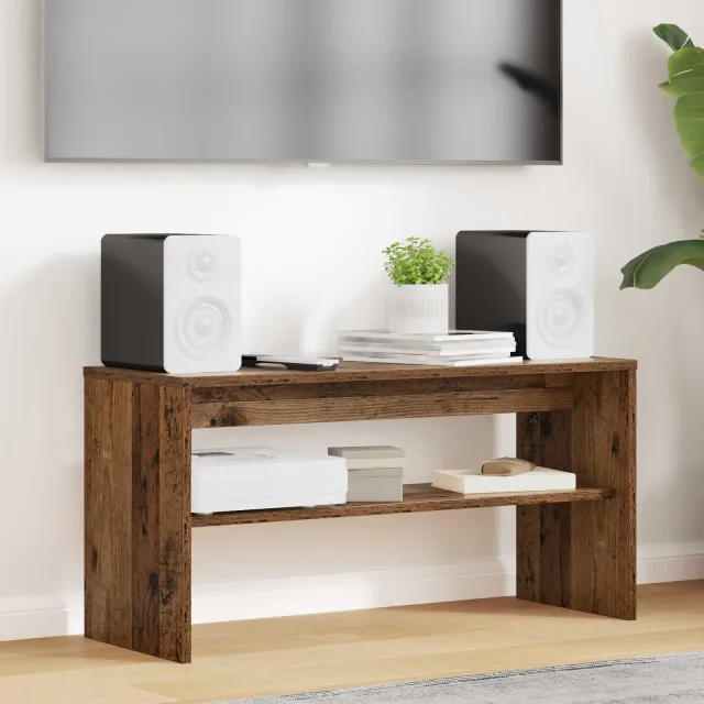 vidaXL TV-kast 80 x 30 x 40 cm Oudhout Bewerkt hout bruin