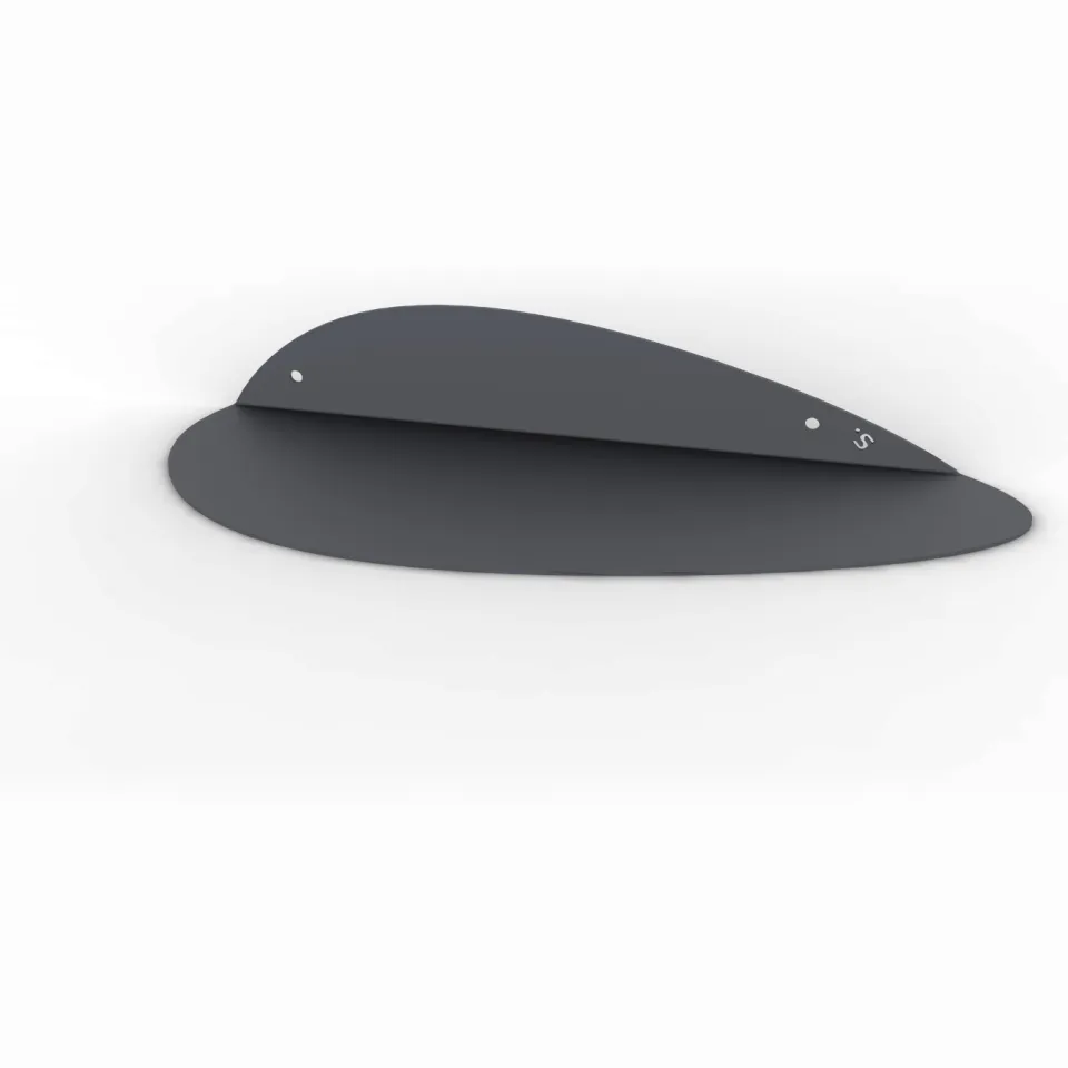 Steelful EGGX Wandplank - Zwart / 85cm