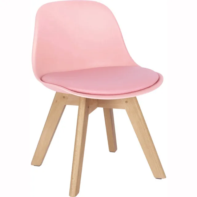 Saphly Eetkamerstoelen Set 33cm Roze - Kinderfauteuil en Zithoogte 33cm - Voor Eetkamer, Keuken en Woonkamer