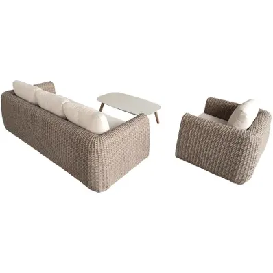 Central Park - Loungeset Kyma - Aluminium/wicker - Beige - 4 Personen, foto 4