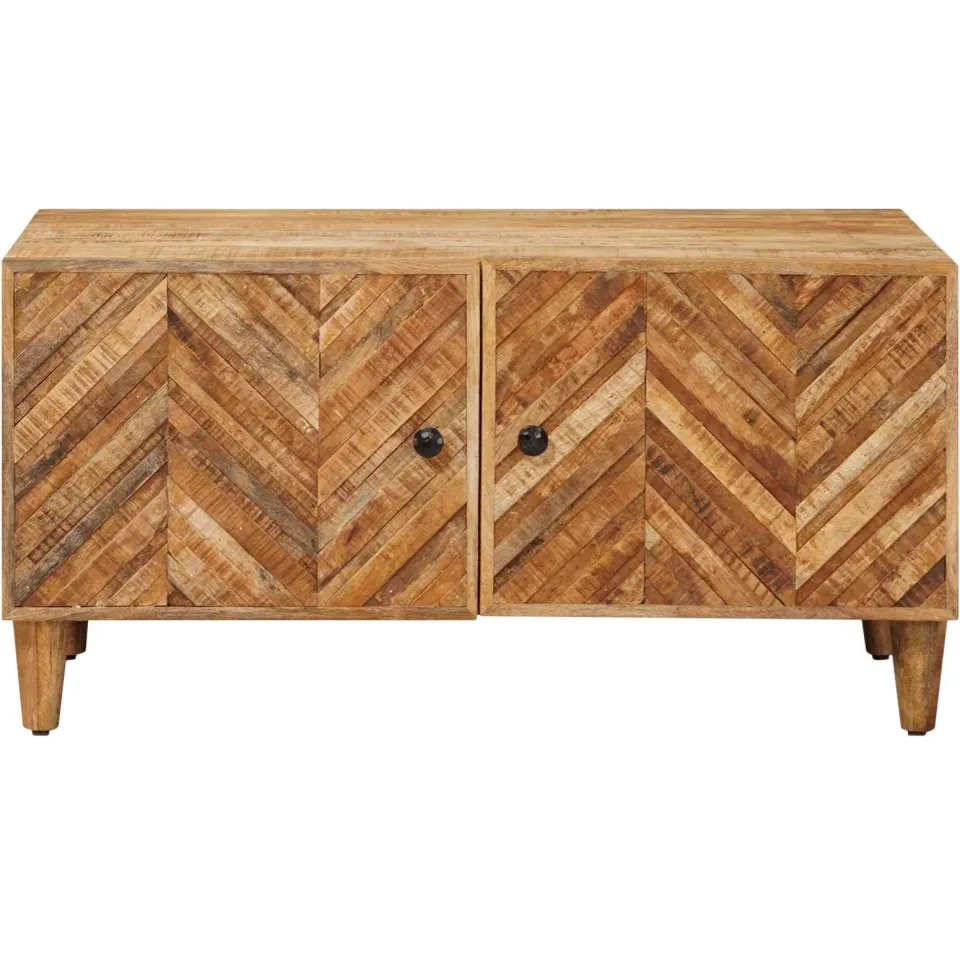 vidaXL Salontafel Bruin 80 x 50 x 40 cm Massief Mango Hout, foto 3