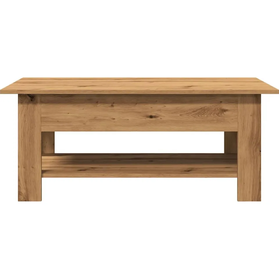 vidaXL Salontafel 102x55x42 cm bewerkt hout artisanaal eikenkleur, foto 4