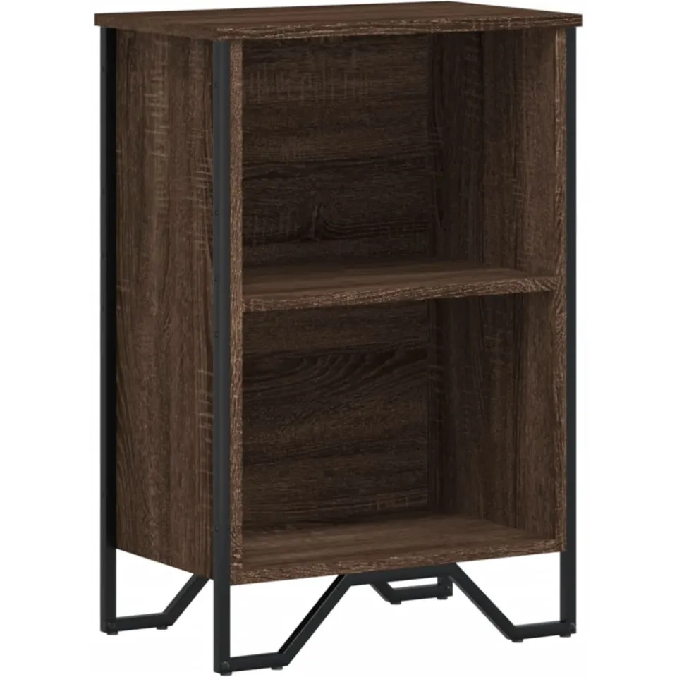 vidaXL Boekenkast 50x31x74,5 cm bewerkt hout bruin eikenkleur