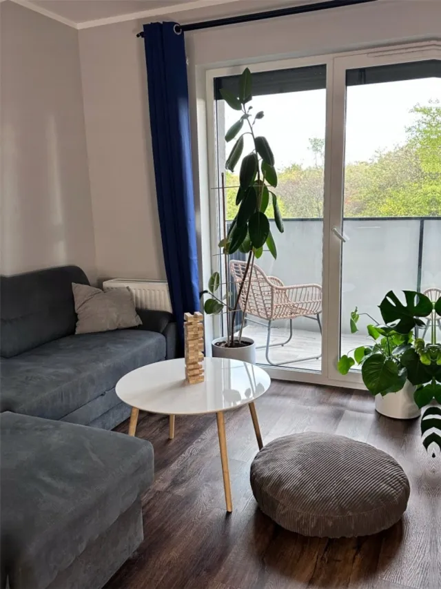 Syma Moderne corden poef taupe 70x70 cm - comfortabel en stijlvol