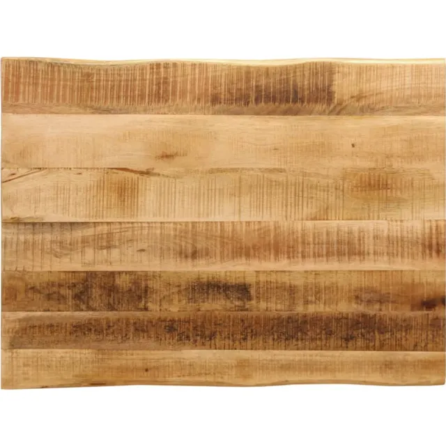 vidaXL Tafelblad met natuurlijke rand 90x60x2,5 cm massief mangohout Bruin