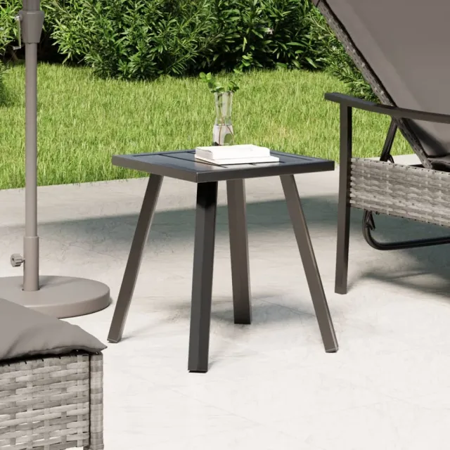 vidaXL Tuintafel 34x34x38 cm staal antracietkleurig, foto 2