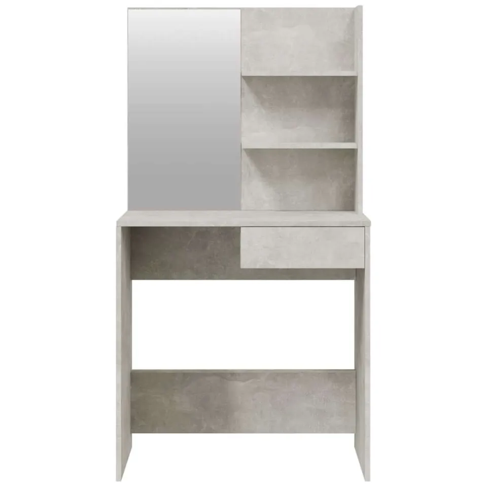 vidaXL Kaptafelset 74,5x40x141 cm betongrijs grijs, foto 4