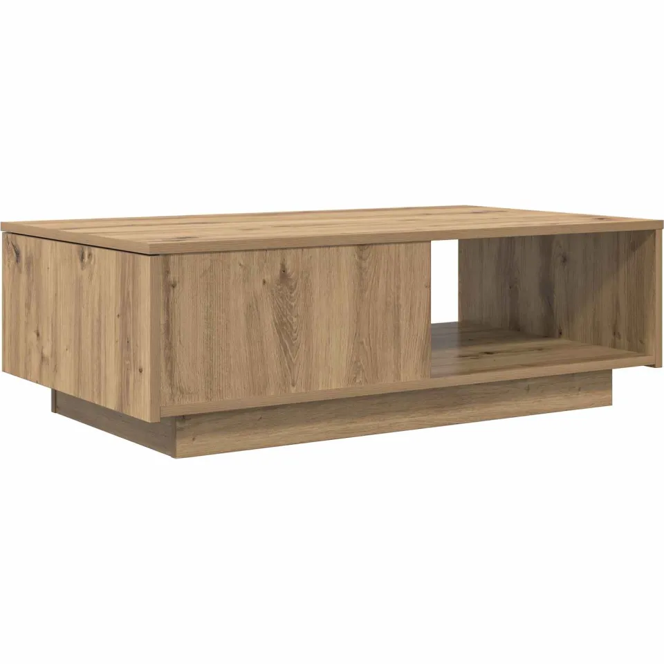vidaXL Salontafel Artisan Eiken 95 x 55 x 31 cm Bewerkt hout Bruin