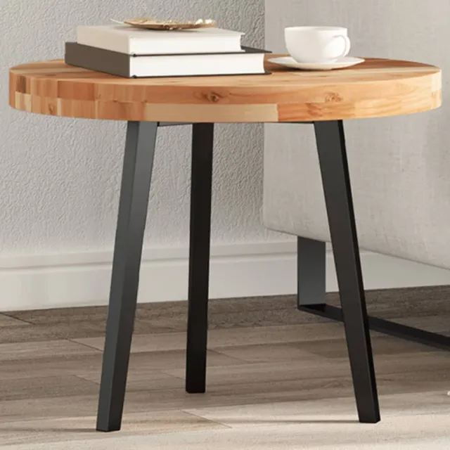 vidaXL Tafelblad rond Ø 50x4 cm massief acaciahout Bruin