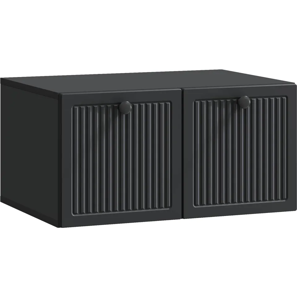 vidaXL Wandbeugel TV-kast Zwart 59,5 x 41 x 30 cm Bewerkt hout