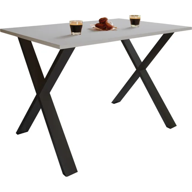 Vcm kleine tafel en stoelen, tafelstoel, eettafel en stoelen, kleine eettafel en stoelen, tafels en stoelen, compacte tafel en stoelen, kleine keukentafel en stoelen, tafel- en stoelset, keukentafels en stoelen, eettafels en stoelen Schwarz / Grau