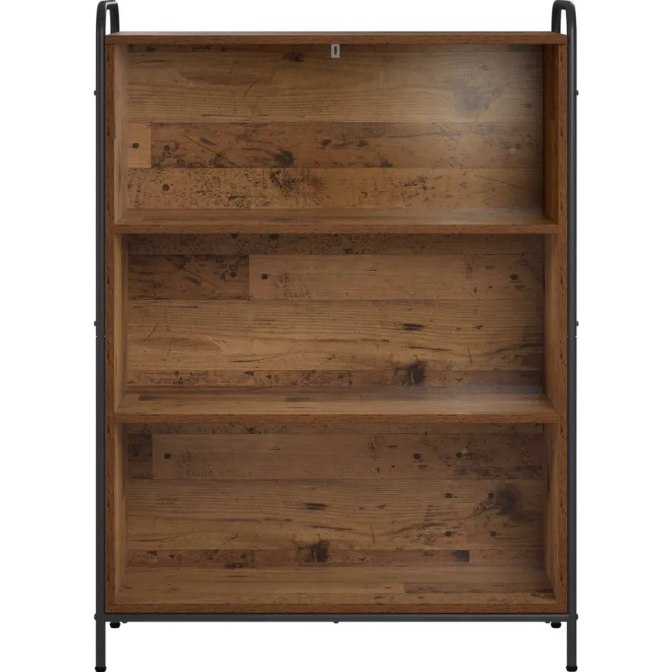 vidaXL Boekenkast 55,5 x 33 x 174 cm Bewerkt hout Oud hout Bruin