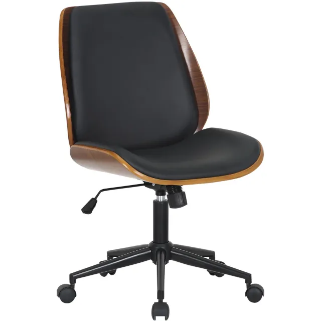 Luxe Comfort Monza 0040 bureaustoel - walnoot/zwart