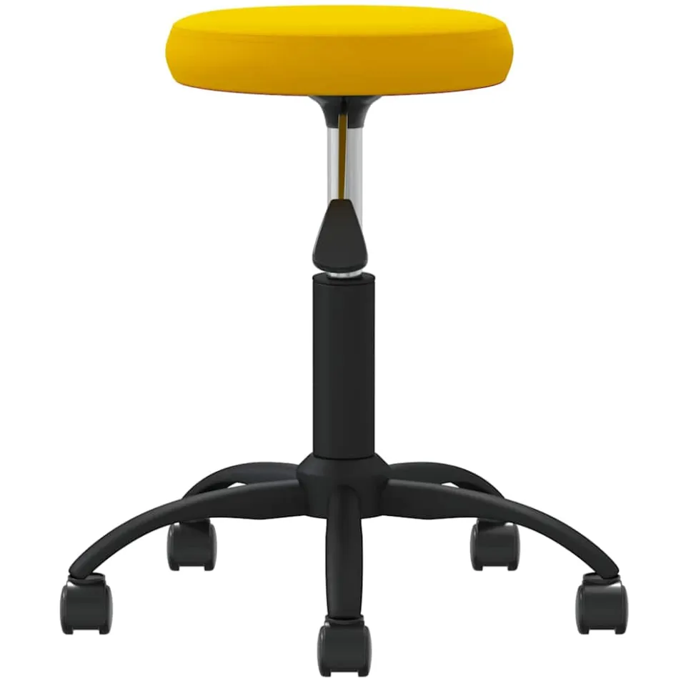 vidaXL Eetkamerstoel fluweel mosterdgeel, foto 3