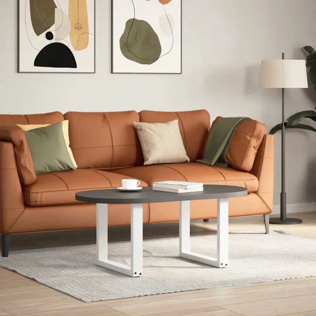vidaXL Salontafelpoten 2 st U-vormig 50x(42-43) cm staal wit