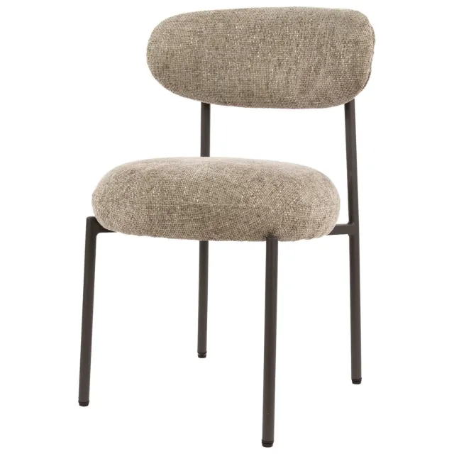 Set van 2 - Nest of Nora Eetkamerstoel Vesk - Pocket vering - Zandbruin / cargo zandbruin - Eetkamerstoelen, foto 2