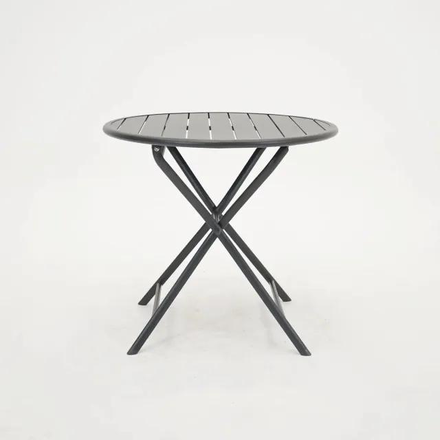 VITA Tuintafel Globe 80cm rond grijs