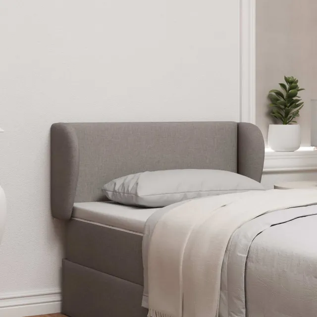 vidaXL Hoofdbord oor Taupe Stof