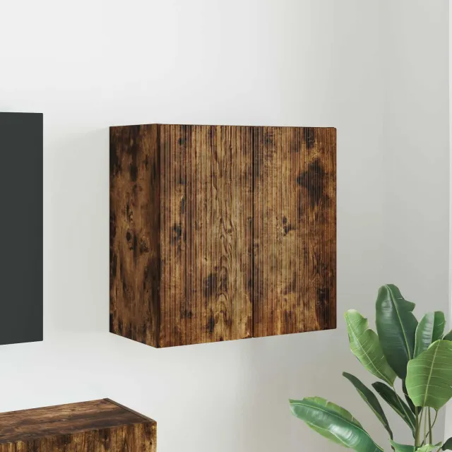 vidaXL TV-wandkast 59,5 x 31 x 60 cm Gerookt eiken Bewerkt hout, foto 2
