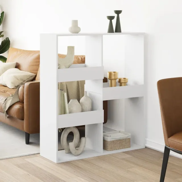 vidaXL Kamerscherm 100x33x115 cm bewerkt hout wit, foto 2