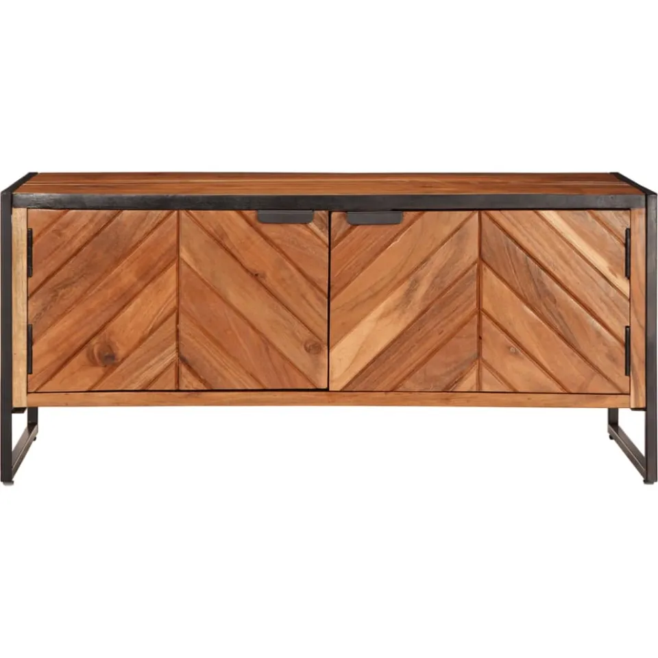 vidaXL Salontafel 90x55x40 cm massief acaciahout bruin, foto 3