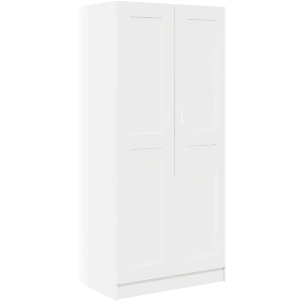 vidaXL Kledingkast 82,5x51,5x180 cm bewerkt hout wit