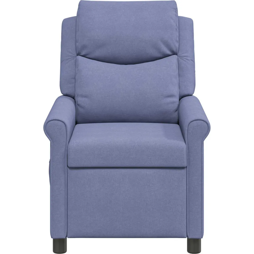 vidaXL Ligstoel Jeans Blauw 69 x 93 x 102 cm Stof, foto 4