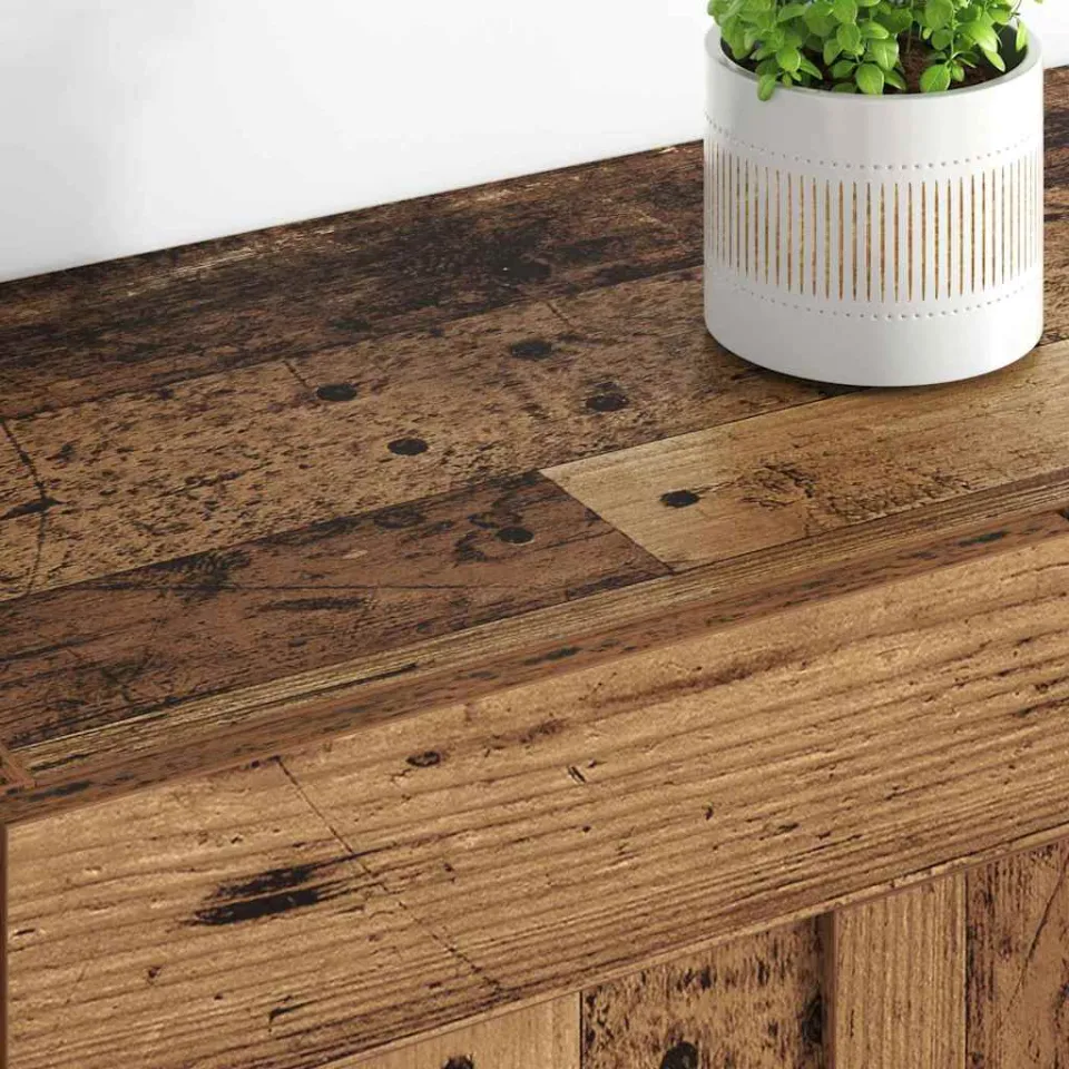 vidaXL Wandkast 2 st Oudhout 69,5 x 34 x 90 cm Bewerkt hout bruin, foto 4