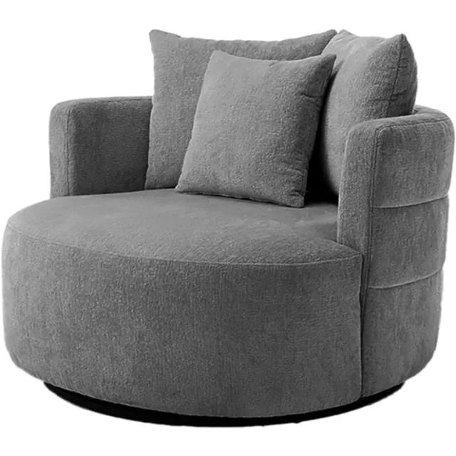 Tower Living Bolza draaifauteuil - grijs