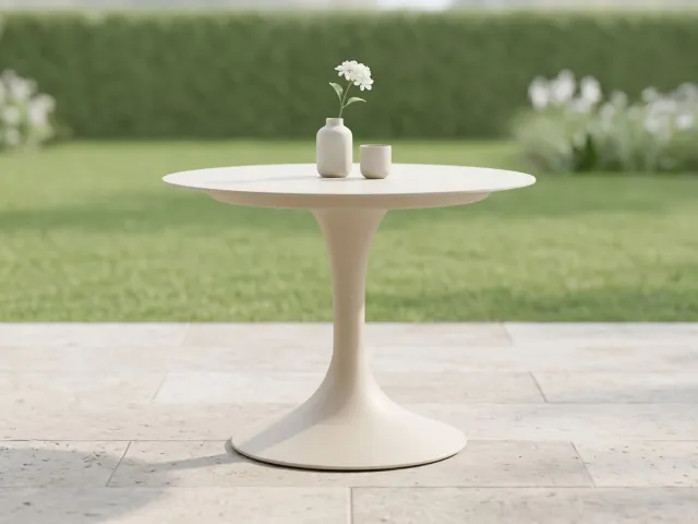 Suns Nova low bartafel ø 130cm (h: 95cm) taupe, foto 2