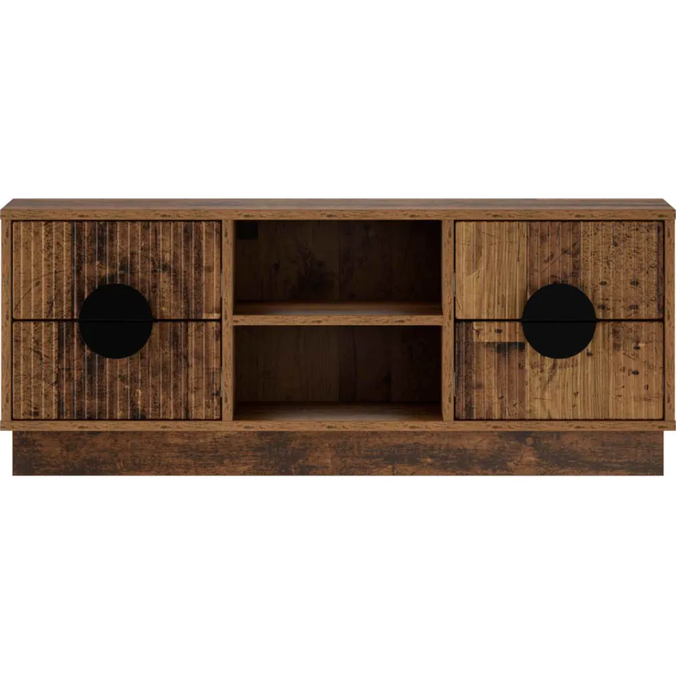 vidaXL Tv-meubel VENRAY 101 x 36,5 x 40 cm Oud hout bruin, foto 3