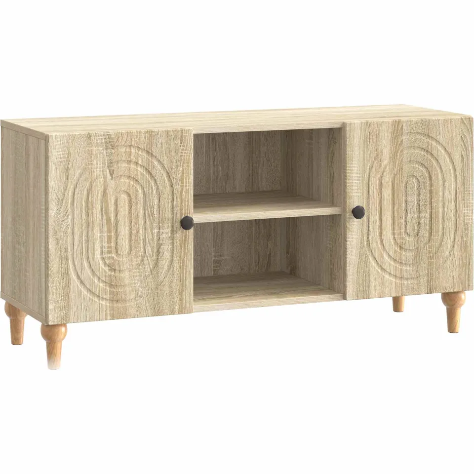 vidaXL TV-kast Sonoma Eiken 102 x 34,5 x 50 cm Bewerkt hout, foto 3