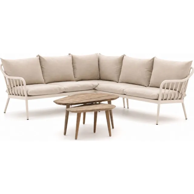 Manifesto Furniture Manifesto Celante/ROUGH-K hoek loungeset 5-delig 5-zits Taupe