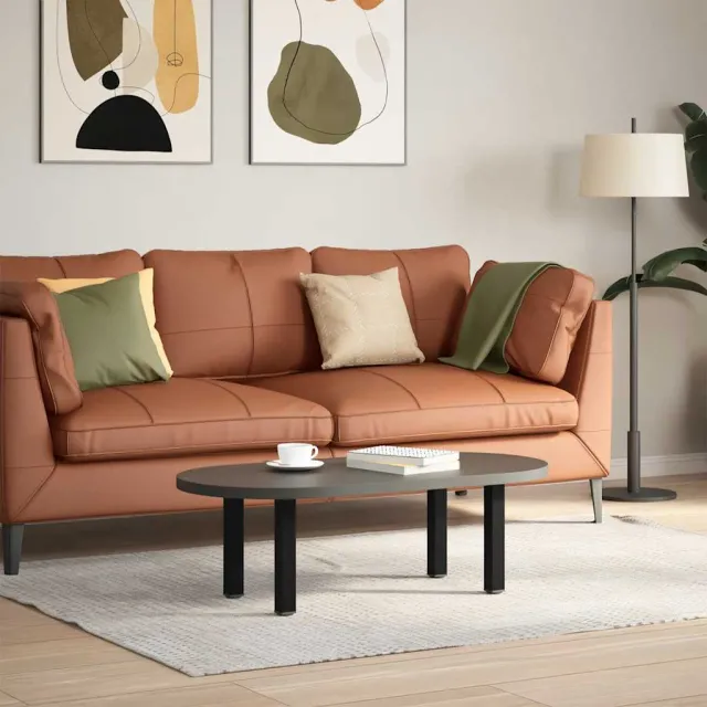 vidaXL Salontafelpoten 4 st 42-44 cm staal zwart