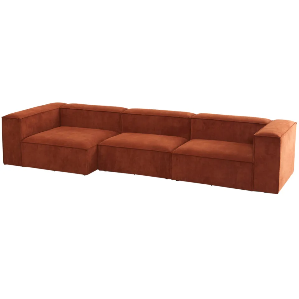 NOUS Living hoekbank Igor hoek links - terracotta, foto 5
