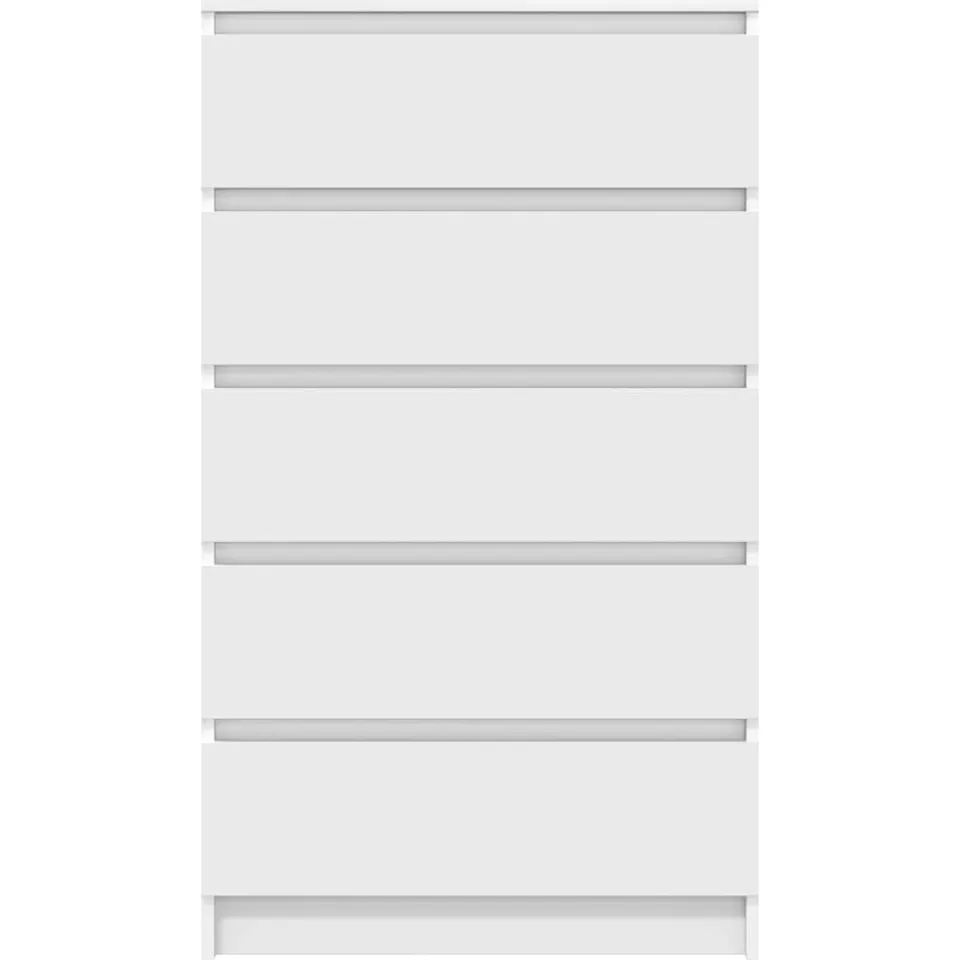 vidaXL Ladekast 60x36x103 cm bewerkt hout wit, foto 4