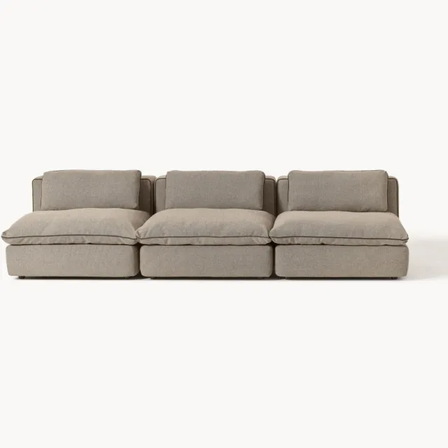 Westwing Collection Modulaire bank Felix (3-zits) Taupe