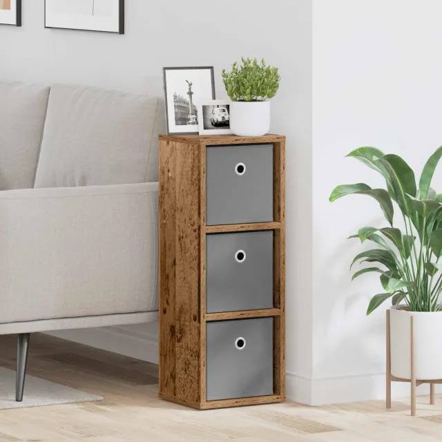 vidaXL Dressoir Oudhout 25,5 x 22 x 69,5 cm bruin, foto 2