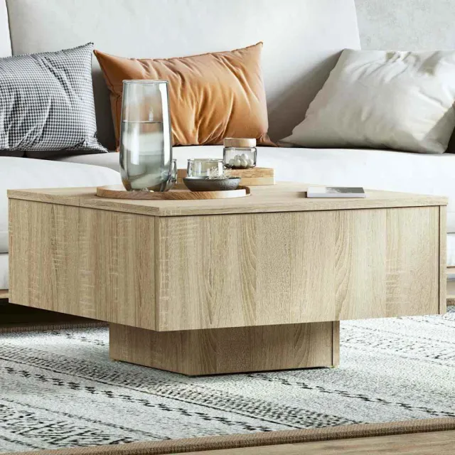vidaXL Salontafel 60x60x31,5 cm bewerkt hout sonoma eikenkleurig, foto 2