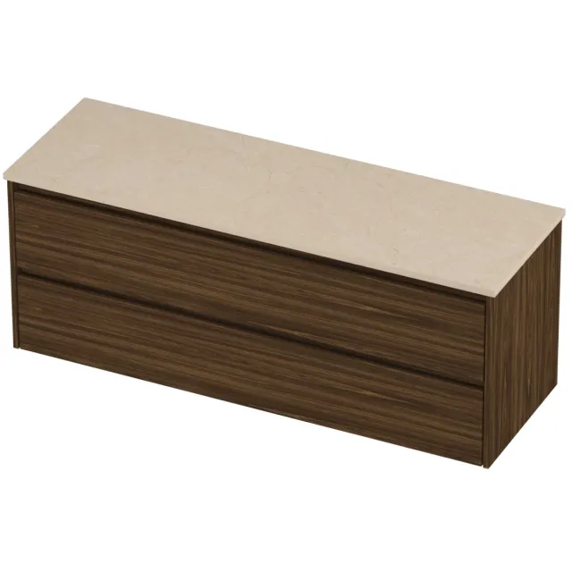 Proline Deck Badmeubelset Hardsteen Symmetrisch 140x46x55 cm Sand Stone Cabana Oak Eiken